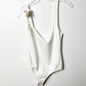 FREE PEOPLE INTIMATELY WHITE WOMEN BODYSUIT TOP SIZE